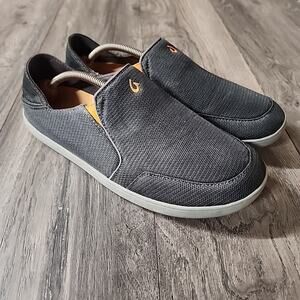 Olukai Men's Slip Ons Loafers Casual Shoes Size 11.5 Grey